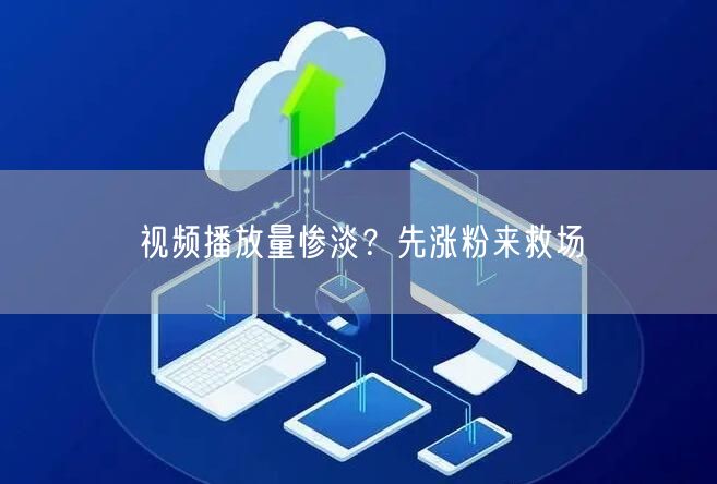 视频播放量惨淡？先涨粉来救场