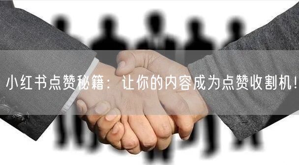 小红书点赞秘籍：让你的内容成为点赞收割机！