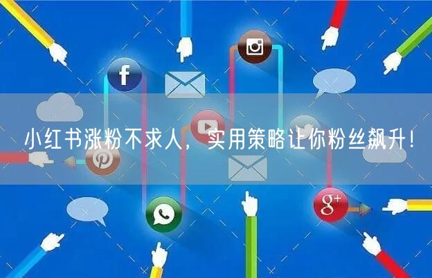 小红书涨粉不求人，实用策略让你粉丝飙升！